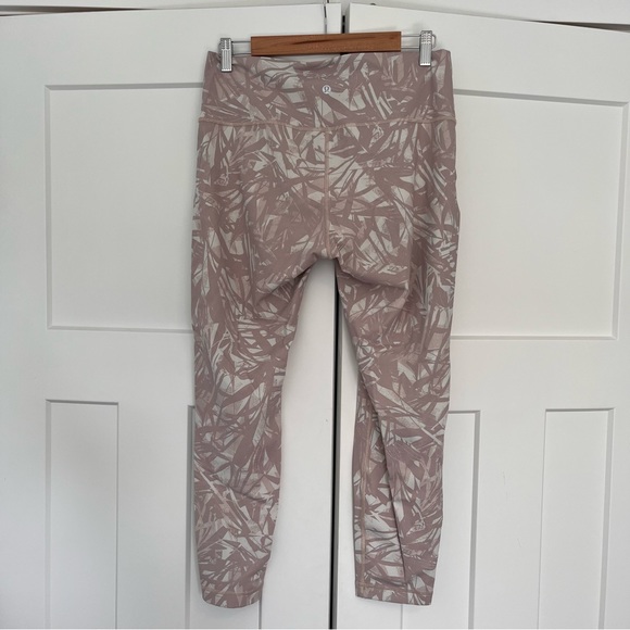 Lululemon Pink Printed Leggings - Picture 2 of 3